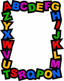 Kids Alphabet Page Border Prawny Frame Clip Art – Prawny Clipart ...