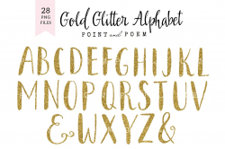 Glitter Alphabet Cliparts ~ Illustrations ~ Creative Market