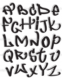 Graffiti Letters | Graffiti font alphabet, abc letters | Stock ...