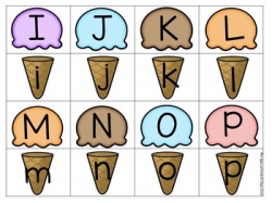 Ice Cream Alphabet Match Freebie by A Special Kind of Class | TpT