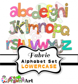 Alphabet Lettering ClipArt Set Commercial Use Hand Drawn
