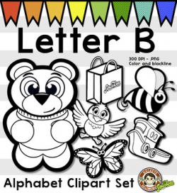 Alphabet Clip Art: Letter B Phonics Clipart Set - Clip Art | TpT