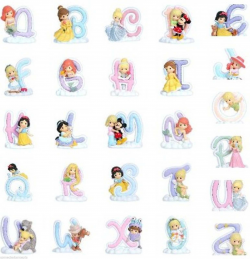 Precious Moments Disney Princess Alphabet Figures LIMITED LETTER ...