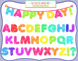 Miracle Printable Coloured Letters Individual Alphabet Clipart Kid ...