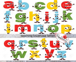 Items similar to Teaching Lower Case Letters: Clipart - School ...