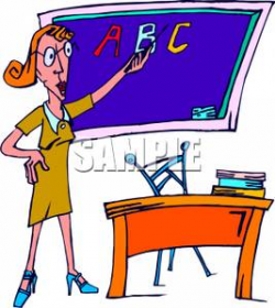 Cartoon Teacher Teaching Clipart