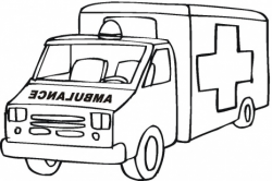 ambulance clipart black and white 6 | Clipart Station