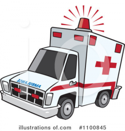 Ambulance Clipart #1100845 - Illustration by toonaday