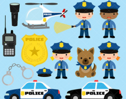 Cute Cars Trucks and Buses Clipart Police Car Clip Art