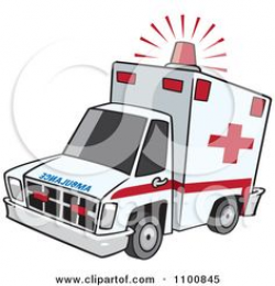 Cartoon Ambulance Speeding | Royalty Free RF Clipart Illustration Of ...
