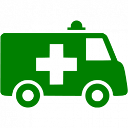 Green ambulance icon - Free green ambulance icons