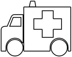 Ambulance Outline Clip Art at Clker.com - vector clip art online ...