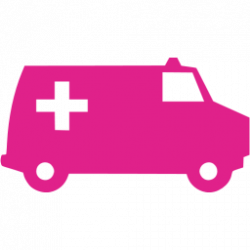 Barbie pink ambulance 5 icon - Free barbie pink ambulance icons