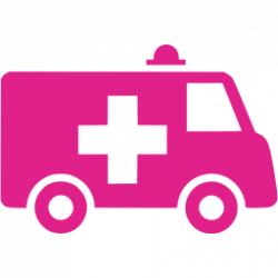 Barbie pink ambulance icon - Free barbie pink ambulance icons