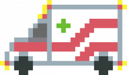Pixel art ambulance Icons PNG - Free PNG and Icons Downloads