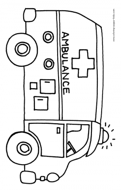ambulance coloring pages | ... coloring pages and sheets can be ...