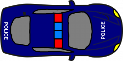 Image of Car Clipart Top View #8569, Police Car Clipart Top View ...