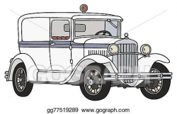 Vector Art - Wintage ambulance. EPS clipart gg77519289 - GoGraph