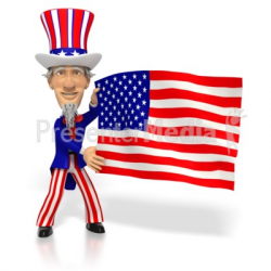 Stick Figure Holding American Flag - Science and Technology - Great ...