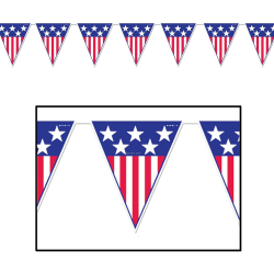 American Flag Pennant Clipart