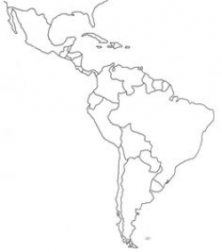 central and south america map blank - Incep.imagine-ex.co