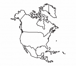 Map North America Canada Usa Mexico United - North America ...