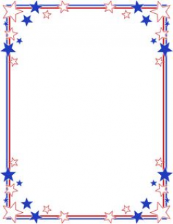 Printable stars and stripes border. Use the border in Microsoft Word ...