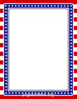 Printable American flag border. Free GIF, JPG, PDF, and PNG ...