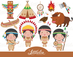Indian clipart native america clipart cowboy by LittleLiaGraphic ...