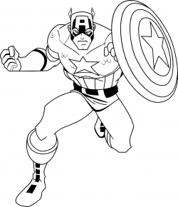 Captain America Cartoon Drawing Captain America Coloring Pages ...