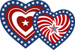 Patriotic Hearts | Clip art, Clip art pictures and Border templates