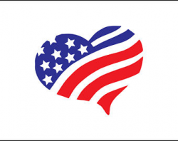 American flag heart | Etsy