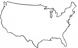 North America Map Outline Printable photo usa clipart simple pencil ...