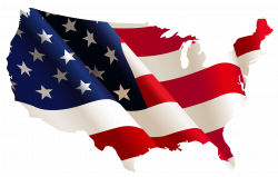 USA Flag Map PNG Clipart | Gallery Yopriceville - High-Quality ...