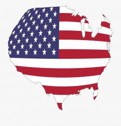 United States Map Globe Clipart - America Flag Map Icon Png ...