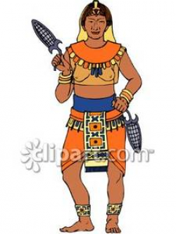 South American Indian - Royalty Free Clipart Picture