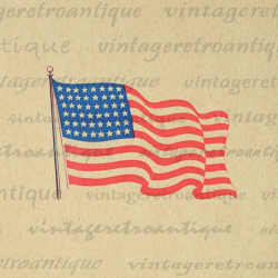 American Flag Digital Image Graphic Printable Flag Image USA America ...