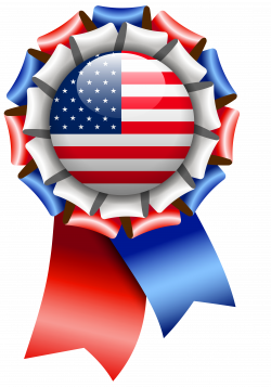 USA Flag Rosette Ribbon PNG Clipart Image | Gallery Yopriceville ...