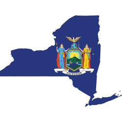 New York State Flag Shape Map U.S. US United America American Nation ...