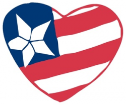 Free America Clip Art Image - American Flag in a Star Shape