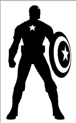 Captain America Silhouette by Ba-ru-ga | Tater tot | Pinterest ...
