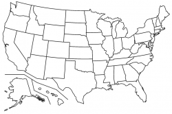 Us Map Black And White Simple Usa Clipart Simple 1 Best Us Map ...