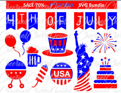 july 4th SVG 4th of july clipart america SVG summer Clip Art cake ...