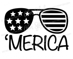america sunglasses svg dxf png eps cutting file