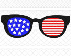 Glasses america svg | Etsy