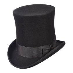 Victorian Men's Hats- Top Hats, Bowlers, Western Hats