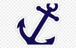 Anchor Clipart Sailor - Navy Blue Anchor - Png Download ...