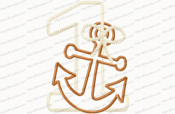 Nautical 1st Birthday with Anchor Applique Embroidery Design - Kris ...