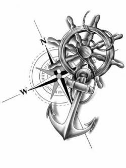 Image result for compass anchor tattoo | Tattoo | Pinterest | Anchor ...