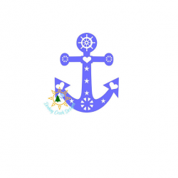 Anchor svg fancy anchor decorative anchor silhouette cricut cut file ...